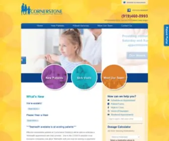 Cornerstonepediatrics.org(Pediatric and Adolescent Medicine) Screenshot