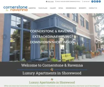 Cornerstoneravenna.com(Cornerstone & Ravenna Luxury Apartments for Rent in Shorewood) Screenshot