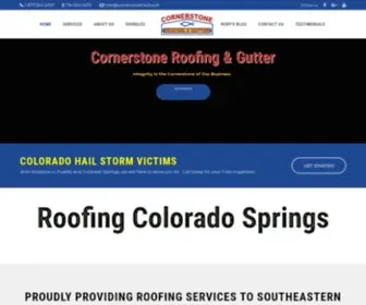 Cornerstoneroof.com(Roofing Company) Screenshot