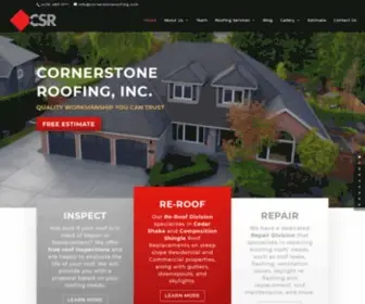 Cornerstoneroofing.com(Cornerstone Roofing) Screenshot