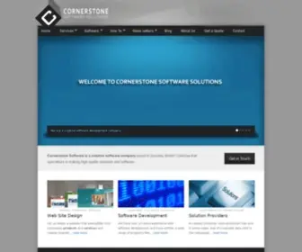 Cornerstonesoftware.ca(Cornerstone Software Solutions) Screenshot
