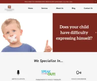 Cornerstonespeechnj.com(Cornerstone Speech and Language LLC) Screenshot