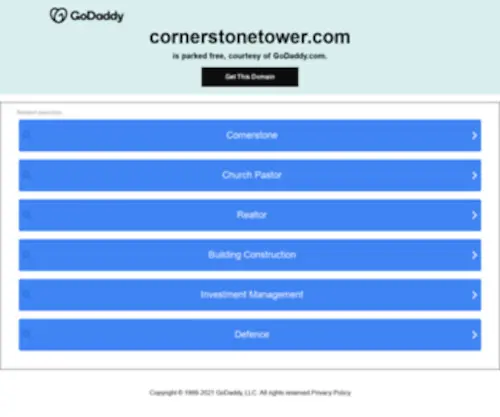 Cornerstonetower.com(瑞安扰械商贸有限公司) Screenshot