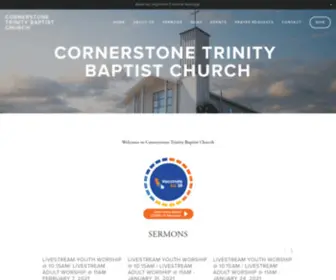 Cornerstonetrinity.org(Cornerstone Trinity Baptist Church) Screenshot