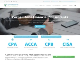 Cornerstonetz.com(Cornerstone Financial Consultants) Screenshot