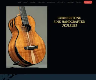 Cornerstoneukes.com(Fine Handcrafted Ukuleles) Screenshot