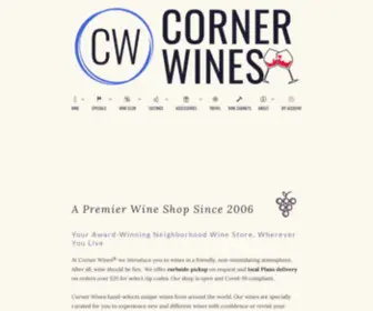 Cornerwines.com(Corner Wines) Screenshot