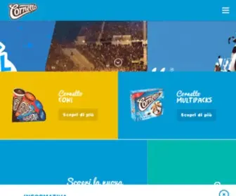 Cornettoalgida.it(Cornetto) Screenshot