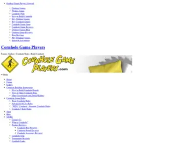 Cornholegameplayers.com(Cornhole Game Players) Screenshot