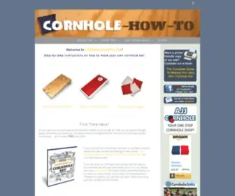 Cornholehowto.com(Make your own cornhole set) Screenshot