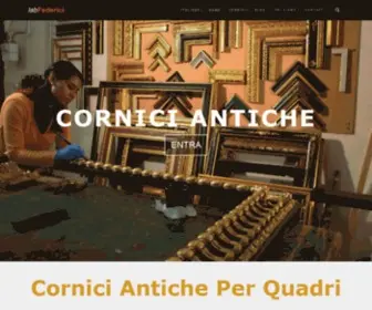 Corniciantiche.it(Riproduzioni di Cornici Antiche per Quadri su misura) Screenshot