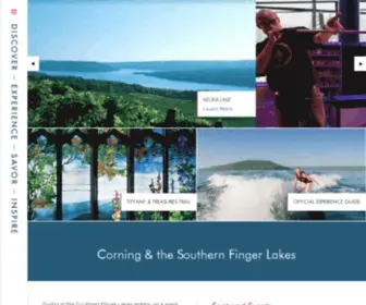 Corningfingerlakes.com(Corning & the Southern Finger Lakes Official Vacation Planner) Screenshot