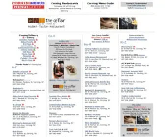 Corningmenus.com(Corning Restaurants & Corning Delivery) Screenshot