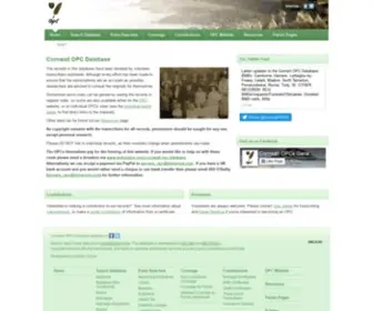 Cornwall-OPC-Database.org(Cornwall OPC Database) Screenshot