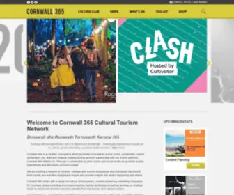 Cornwall365.org.uk(Business support network for Cultural Tourism in Cornwall) Screenshot