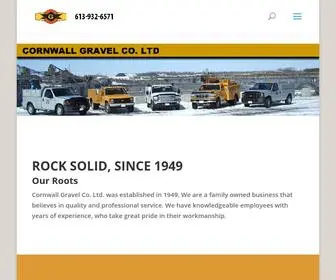 Cornwallgravel.ca(Cornwall Gravel) Screenshot