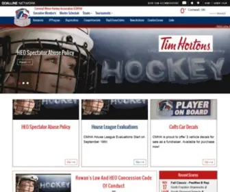 Cornwallminorhockey.ca(Cornwall Minor Hockey Association (CMHA)) Screenshot