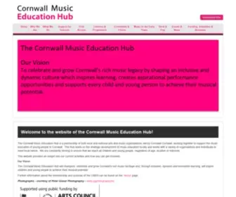 Cornwallmusiceducationhub.org(Cornwall Music Education Hub) Screenshot