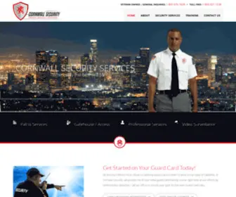 Cornwallsecurity.com(Ventura County Security Services Home) Screenshot