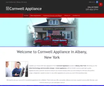 Cornwellappliancealbany.com(Appliance Company) Screenshot