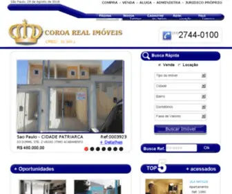 Coroareal.com.br(IMOBILIARIA CIDADE PATRIARCA) Screenshot