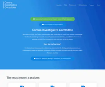 Corona-Investigative-Committee.com(Corona Investigative Committee) Screenshot