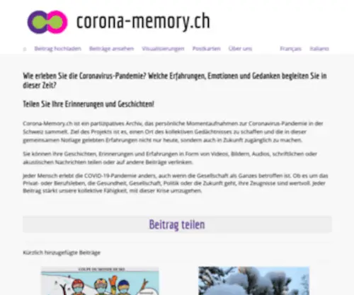 Corona-Memory.ch(Corona Memory) Screenshot