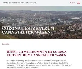 Corona-Testzentrum-Wasen.de(Corona-Testzentrum Cannstatter Wasen) Screenshot