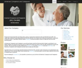 Coronacaregiver.com(Home Care in Corona) Screenshot