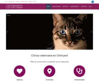 Coronacio.es(Coronació Centre Veterinari) Screenshot