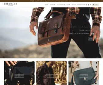 Coronadoleather.com(Coronado leather offers a line of leather goods) Screenshot