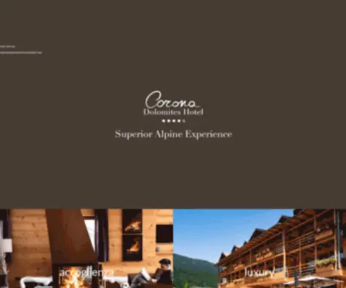 Coronadolomiteshotel.com(Corona Dolomites Hotel Andalo) Screenshot