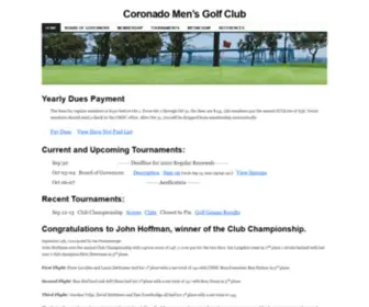 Coronadomensgolf.org(Coronado Men's Golf Club) Screenshot