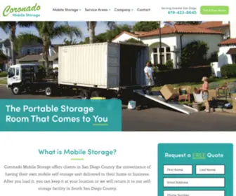 Coronadomobilestorage.com(Portable Storage in San Diego) Screenshot