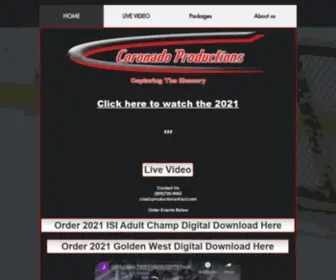 Coronadoproductions.net(Coronado Productions) Screenshot