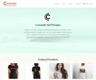 Coronadosurfdesigns.com(Coronado Surfwear) Screenshot