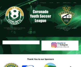 Coronadoyouthsoccerleague.com(Club soccer san diego) Screenshot