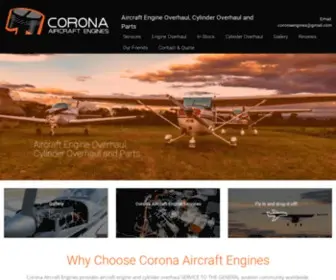 Coronaengines.com(Corona Aircraft Engines) Screenshot