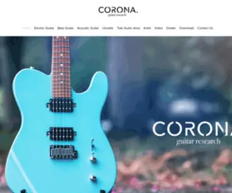 Coronaguitar.com(Corona Guitars) Screenshot