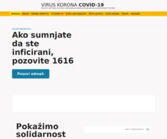 Coronainfocg.me(Najvažnije informacije o COVID) Screenshot