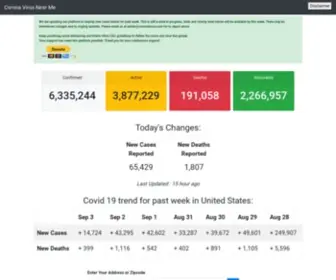 Coronainusa.com(Corona Virus Infection near me) Screenshot