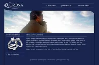 Coronajewellery.com(The Corona Jewellery Company) Screenshot