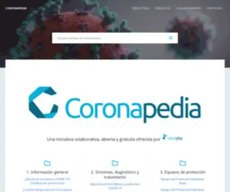 Coronapedia.org(La Wikipedia Científica sobre la COVID) Screenshot