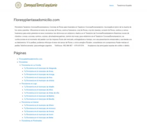 Coronasflorestanatorio.com(Floristería a tanatorio) Screenshot