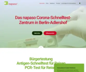 Coronatest-Adlershof.de(Corona-Schnelltest-Zentrum in Berlin-Adlershof) Screenshot