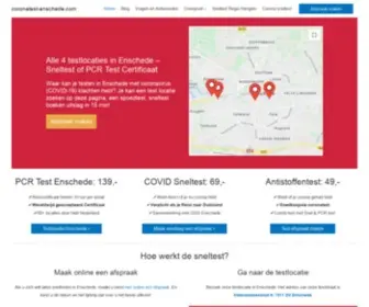 Coronatest-Enschede.com(Alle 4 testlocaties in Enschede) Screenshot