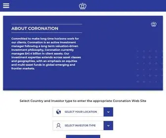 Coronation.com(Coronation Fund Managers) Screenshot