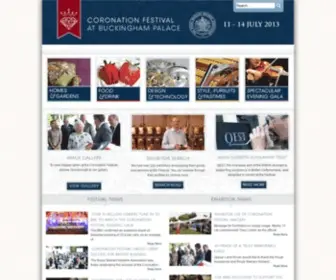 Coronationfestival.com(Buckingham Palace Coronation Festival 2013) Screenshot