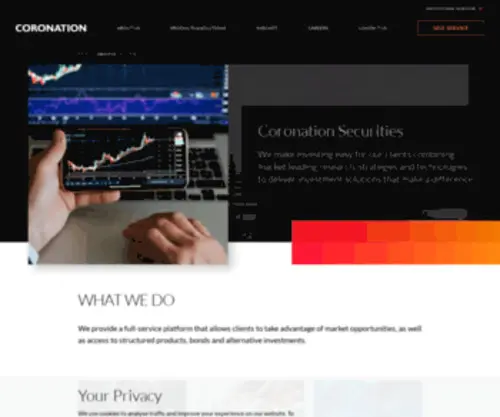 Coronationsl.com(Coronation merchant bank) Screenshot