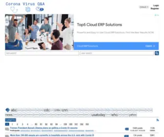 Coronavirusqa.com(Corona Virus QA Threads list /) Screenshot